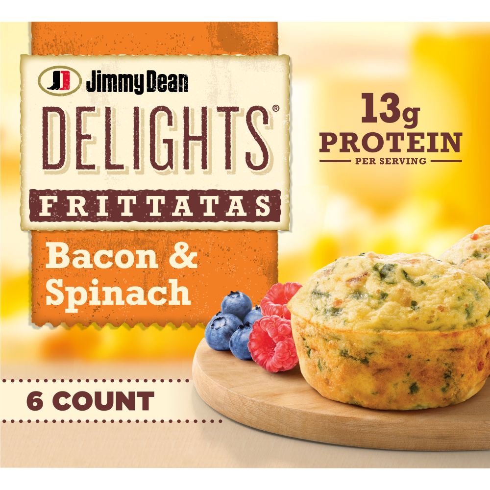 Jimmy Dean Delights® Bacon and Spinach Frozen Breakfast Frittatas