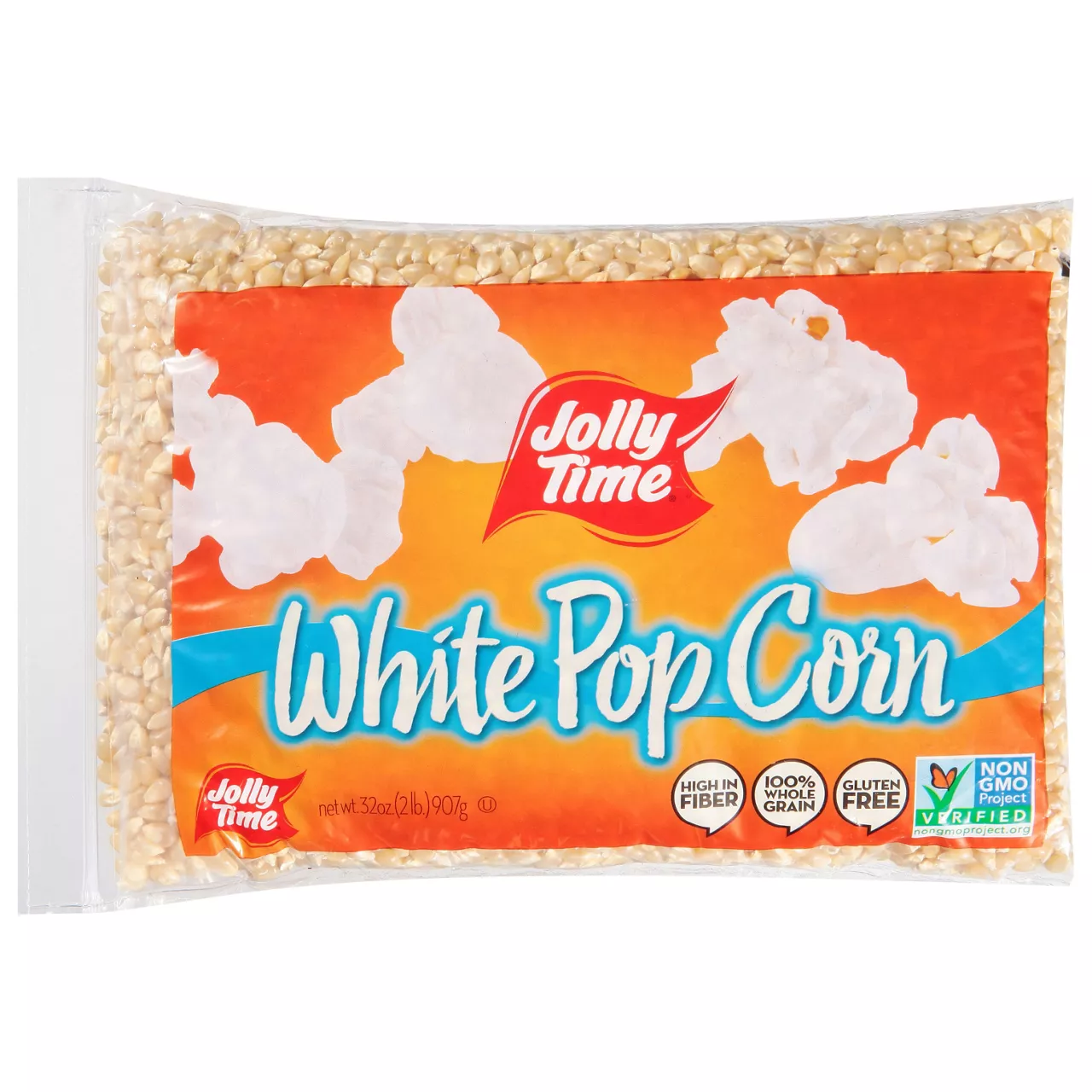 Jolly Time White Popcorn Kernels | Bulk Bags Of Tender Non- GMO & Gluten Free Gourmet Popping Corn