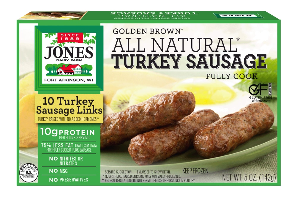 Jones Dairy Farm Frozen All Natural Turkey Sausage Links - 10ct