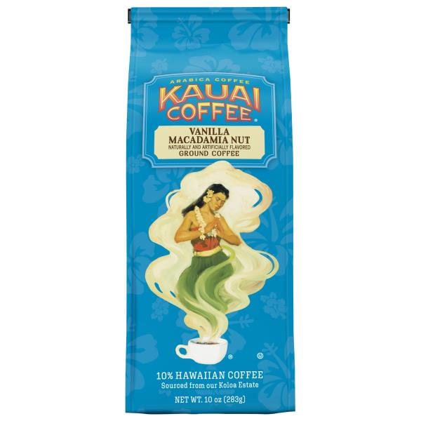 Kauai Coffee Vanilla Macadamia Nut Medium Roast Ground