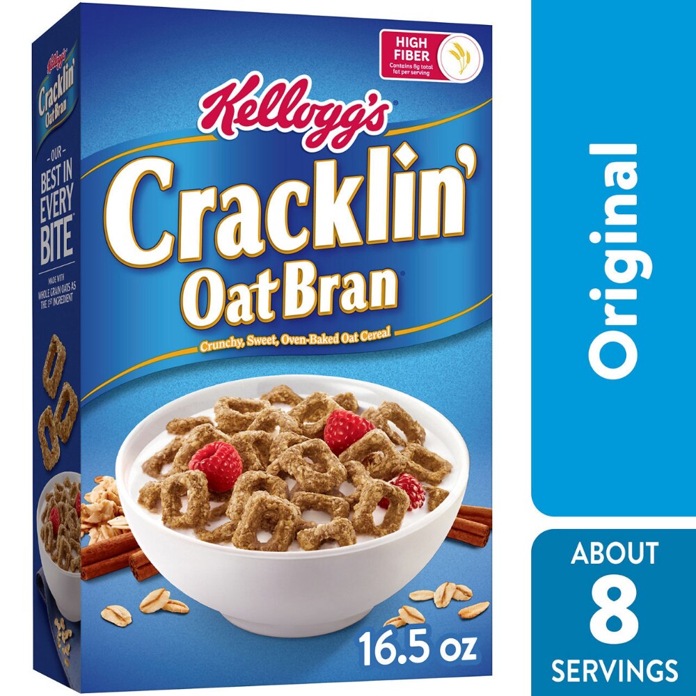 Cracklin' Oat Bran Breakfast Cereal, Fiber Cereal, Family Cereal, Original