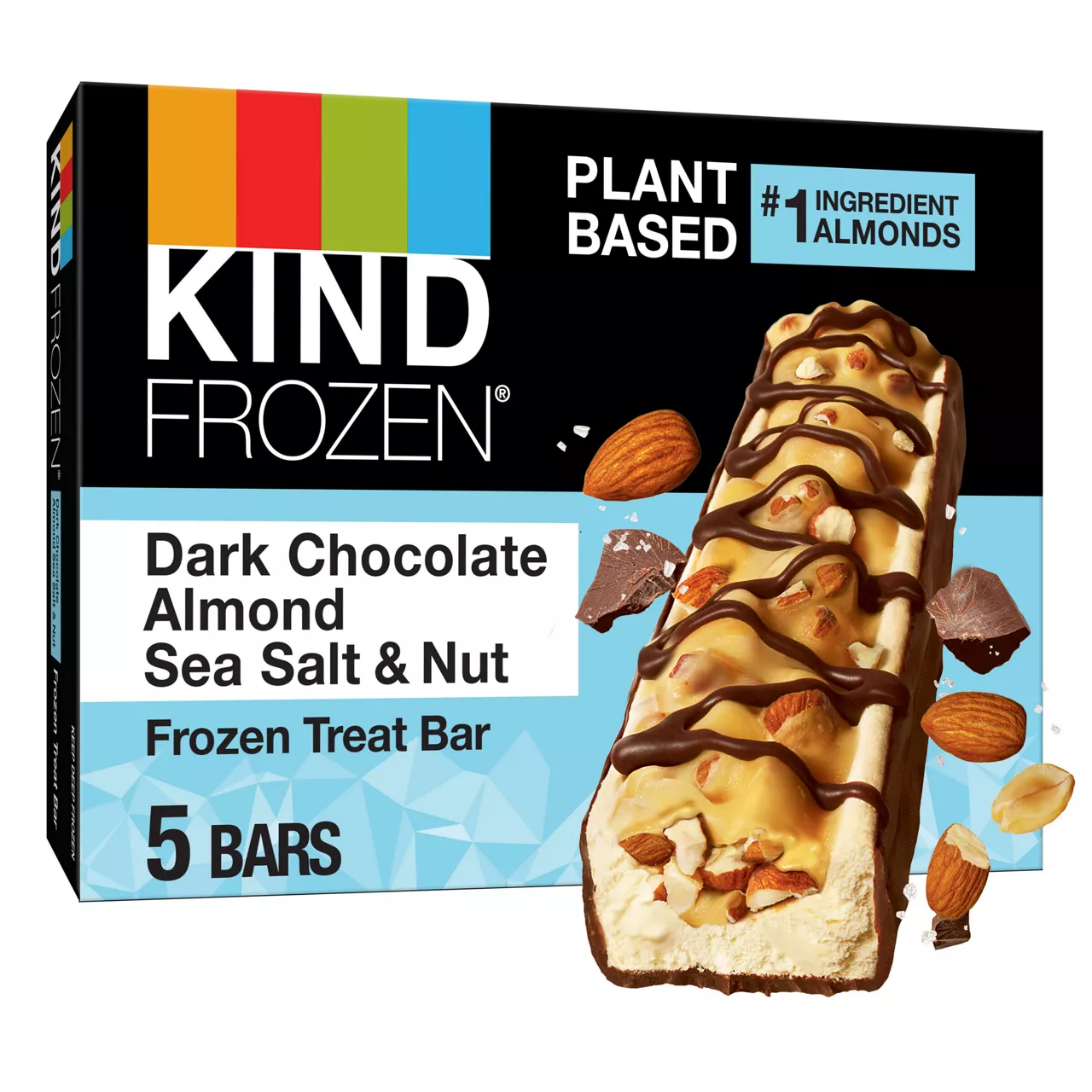KIND FROZEN Dark Chocolate Almond Sea Salt & Nut Treat Bars