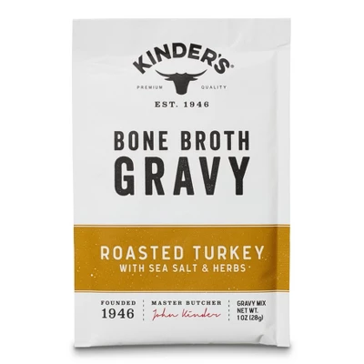 Kinder's Gravy Mix, Bone Broth, Roasted Turkey with Sea Salt & Herbs