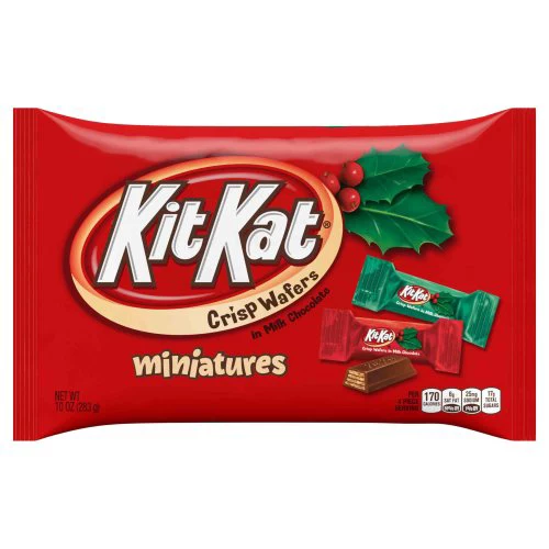 Kit Kat, Holiday Miniatures Chocolate Wafer Candy, 10 Oz