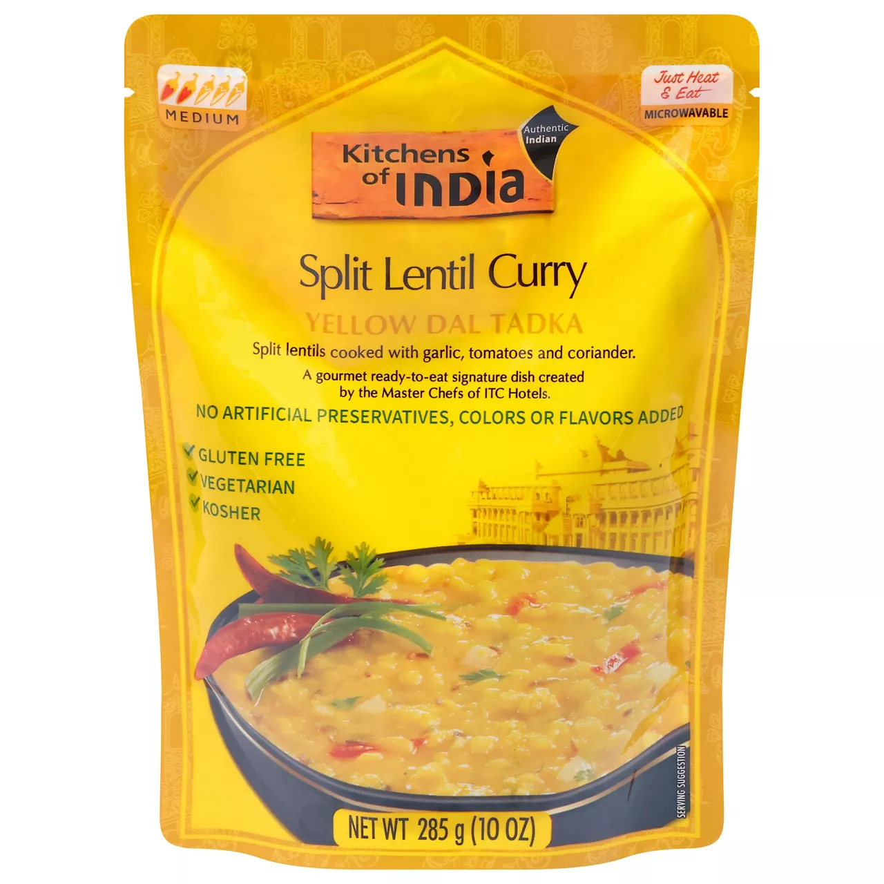 Kitchens of India Medium Yellow Dal Tadka Split Lentil Curry