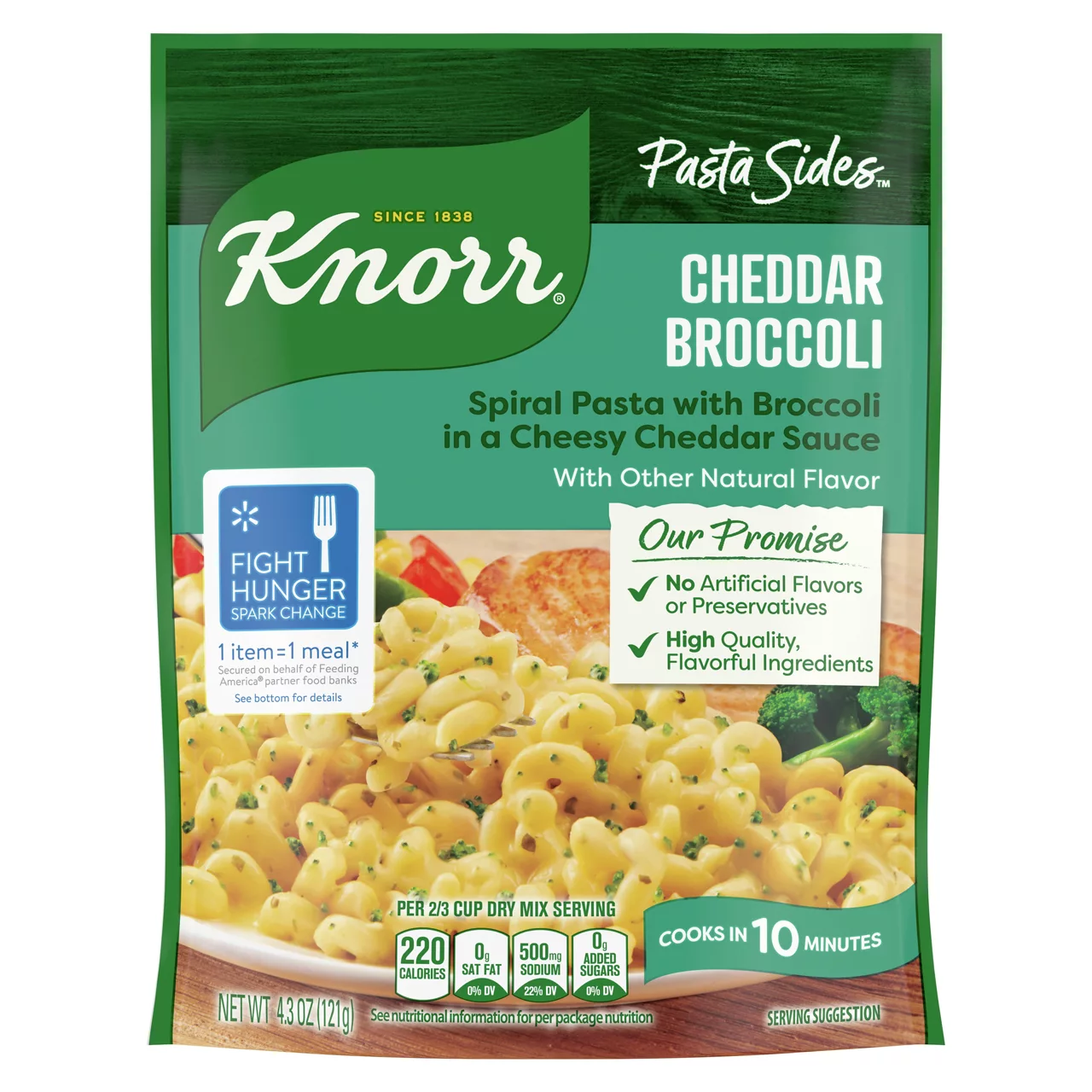 Knorr Pasta Sides Cheddar Broccoli Fusilli Pasta Sides
