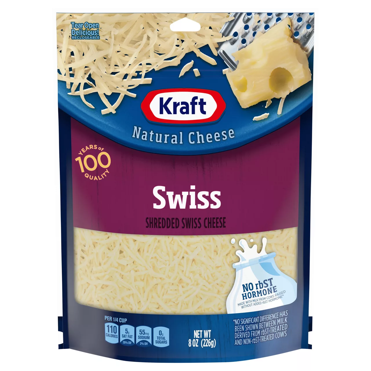 Kraft Natural Cheese Shredded Swiss Cheese