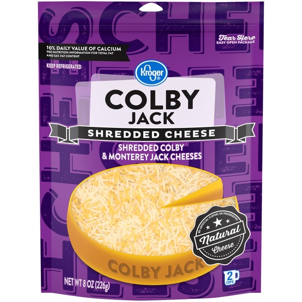 Kroger Finely Shredded Colby Jack Cheese