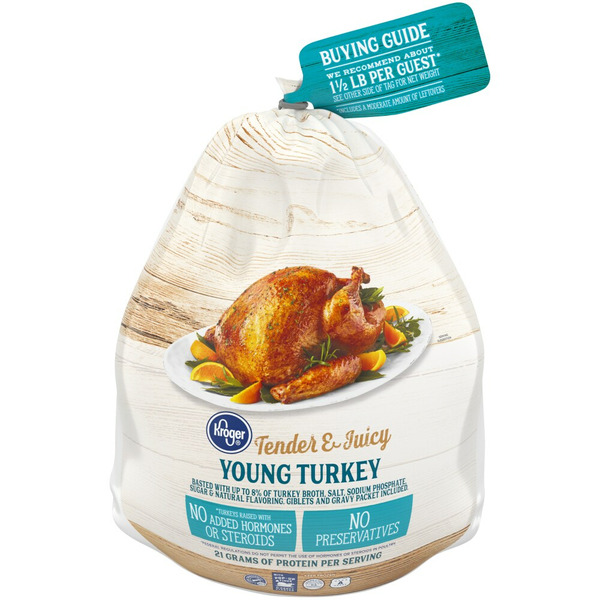 Kroger Frozen Tender & Juicy Whole Young Turkey
