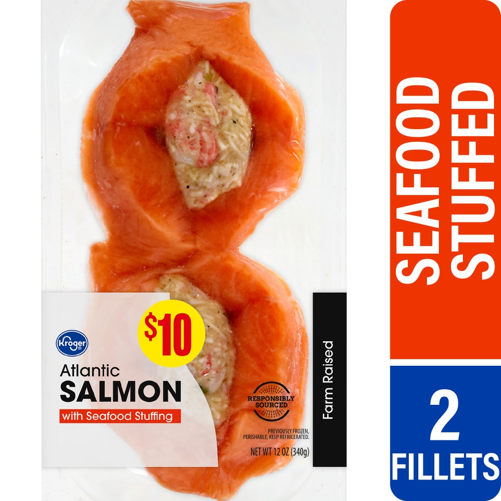 Kroger® Farm Raised Seafood Stuffed Atlantic Salmon Portions