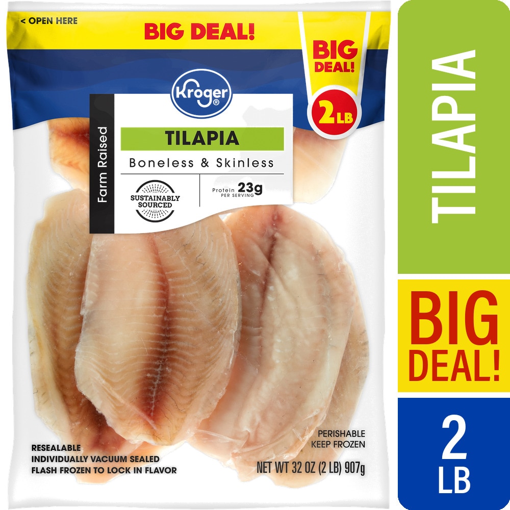 Kroger® Farm Raised Tilapia Fillets Frozen BIG DEAL!