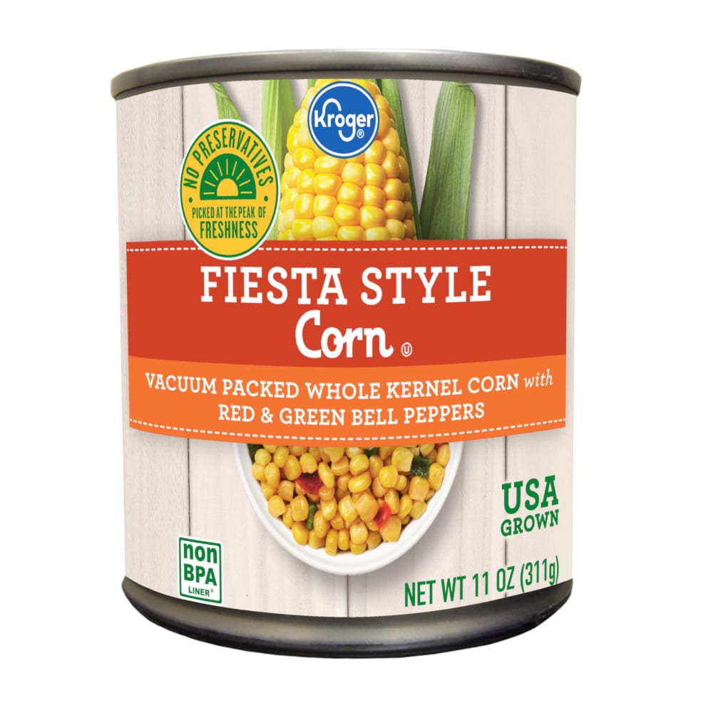 Kroger® Fiesta Style with Bell Peppers Whole Kernel Corn