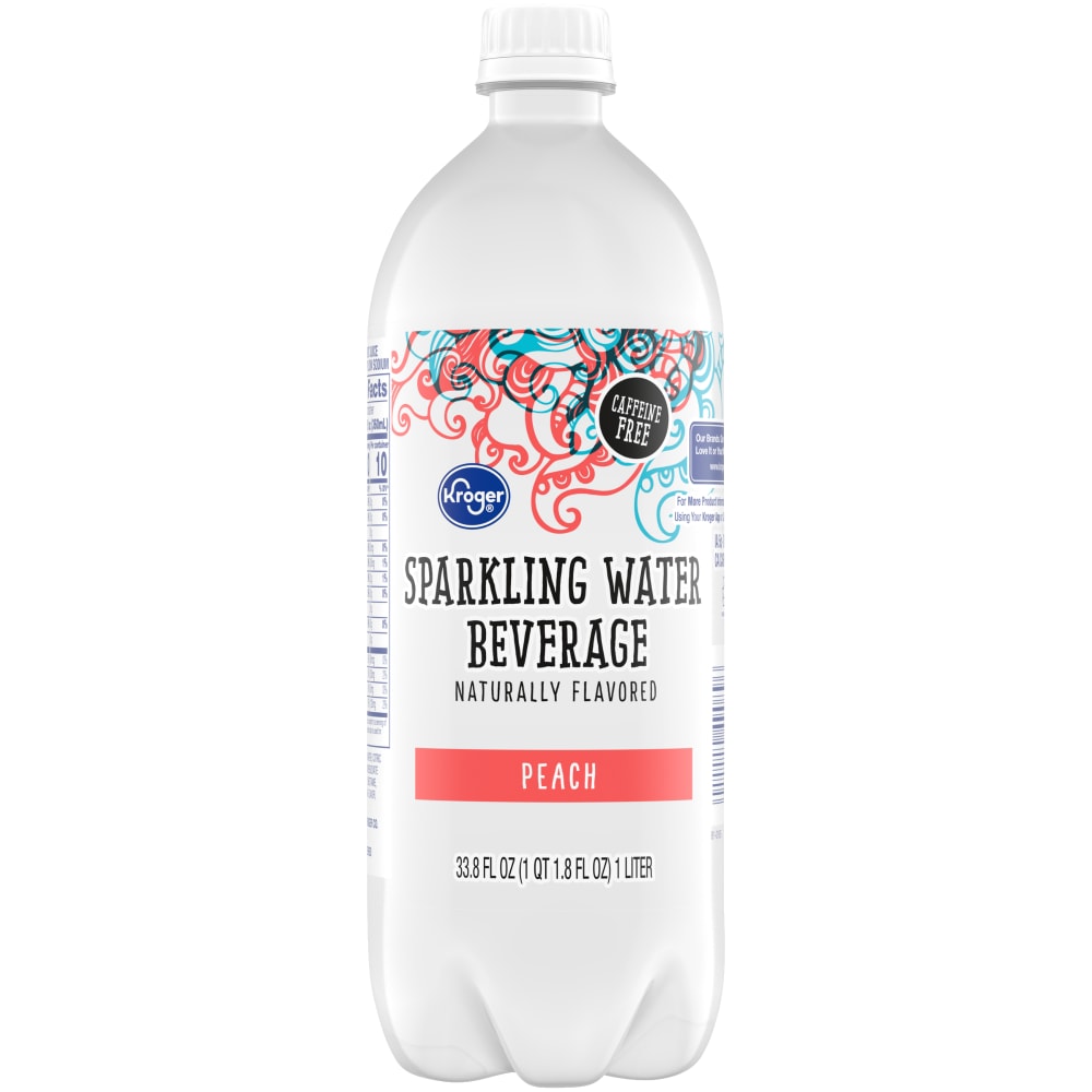 Kroger® Peach Flavored Sparkling Bottled Water