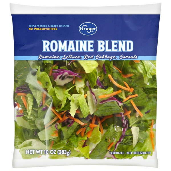 Kroger, Fresh Selections, Romaine Lettuce Carrots & Red Cabbage, Romaine Blend, Romaine Blend