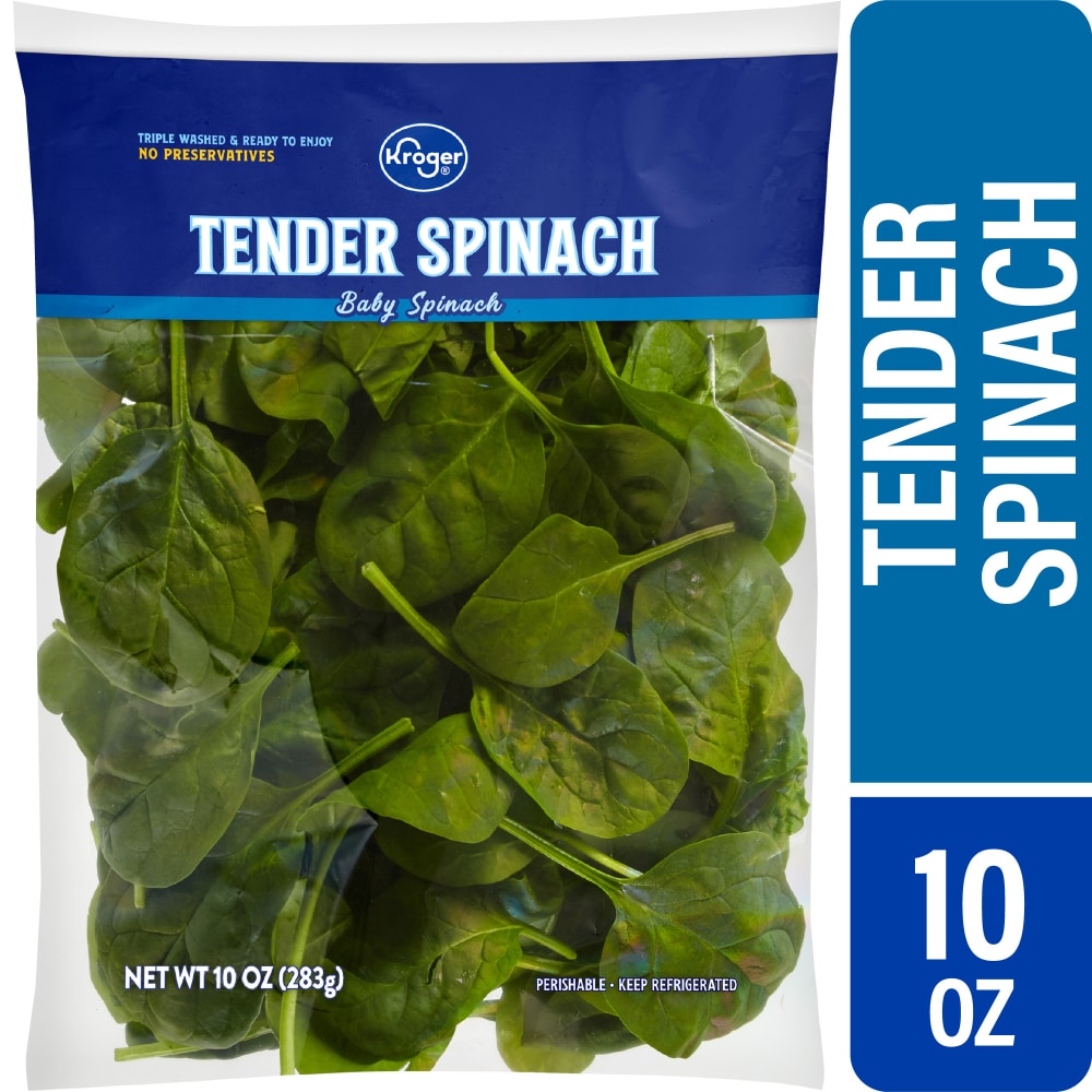 Kroger® Tender Baby Spinach Bag Salad