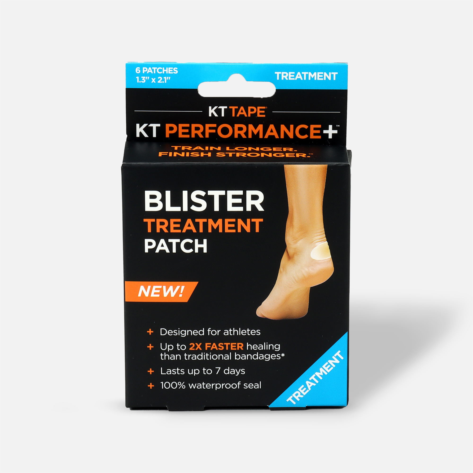 KT Tape Performance+ Blister Treatment Patch, 6 ct