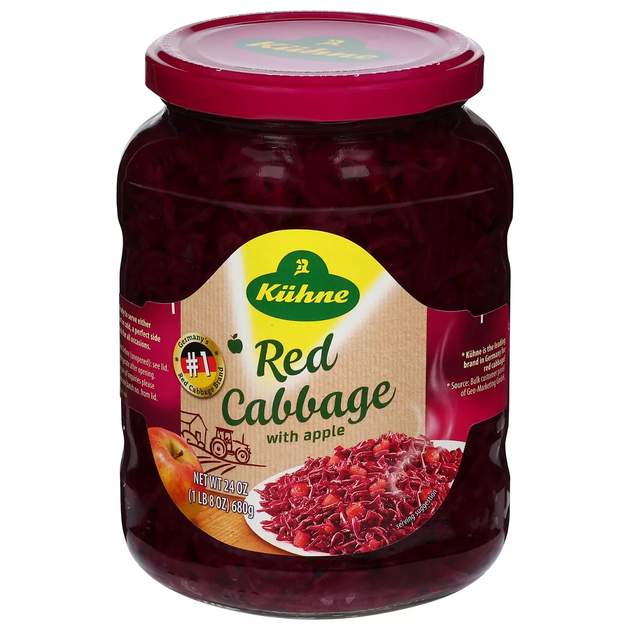 Kuhne Prepared Red Cabbage With Pieces Of Apple