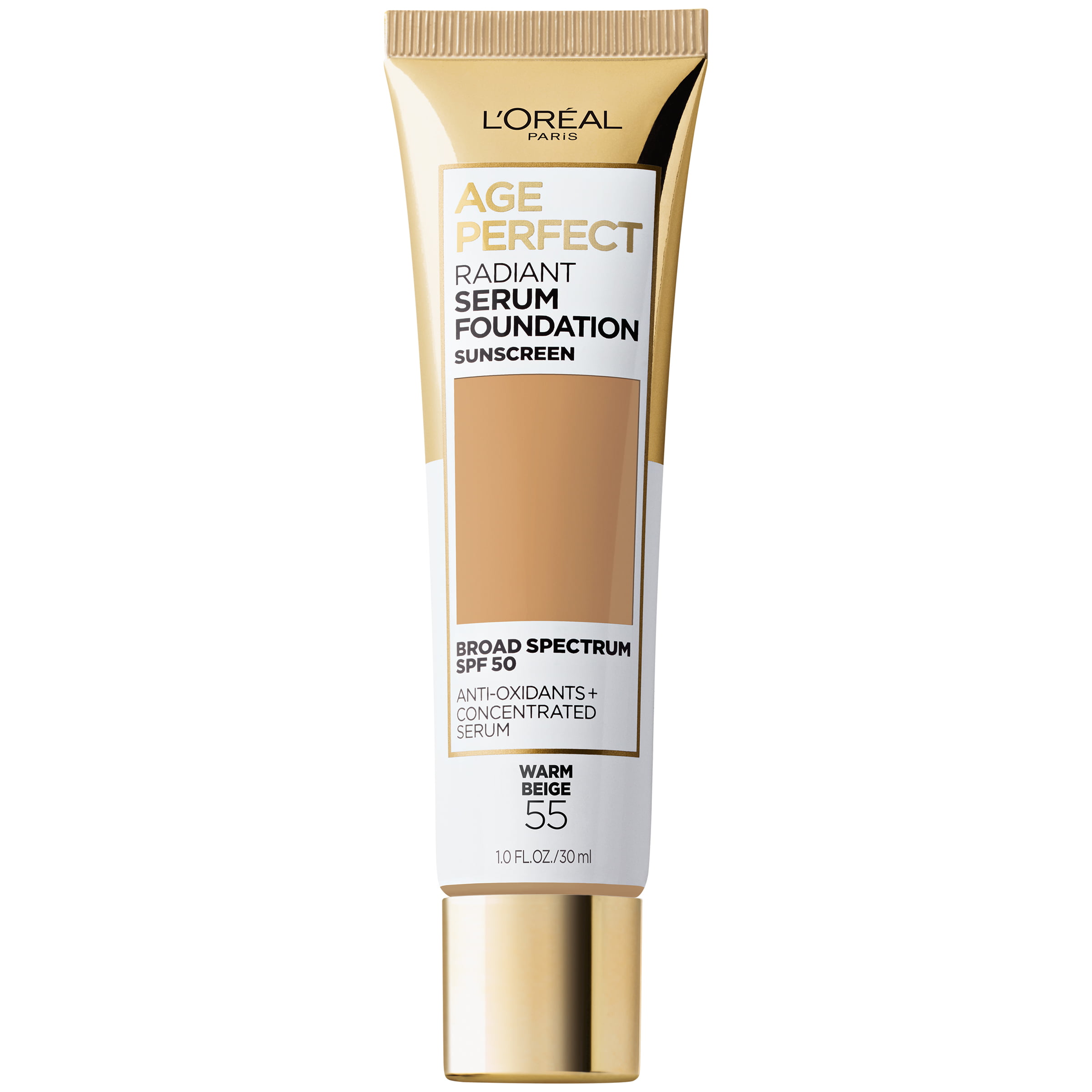L'Oreal Paris Age Perfect Radiant Serum Foundation with SPF 50 Warm Beige