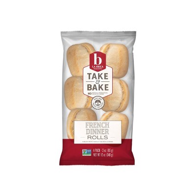 La Brea, Dinner Rolls French Take Bake 6 Count, 12 Ounce