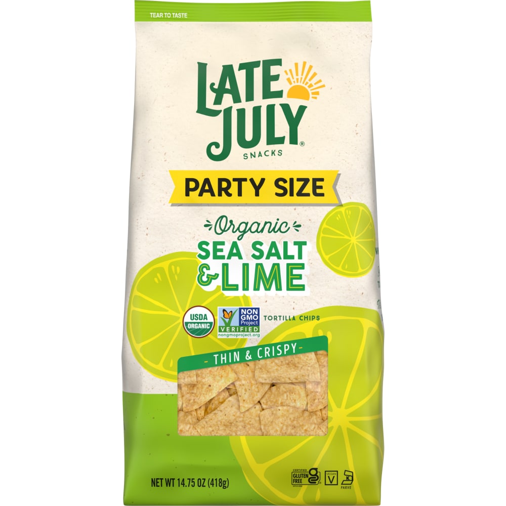LATE JULY® Snacks Clásico Sea Salt & Lime Tortilla Chips