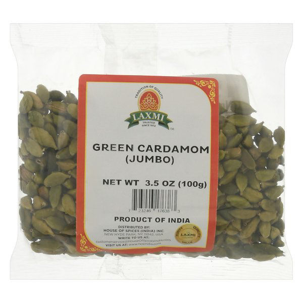 Swad Cardamom Indian Grocery Spice, Pods Green, 3.5 Ounce