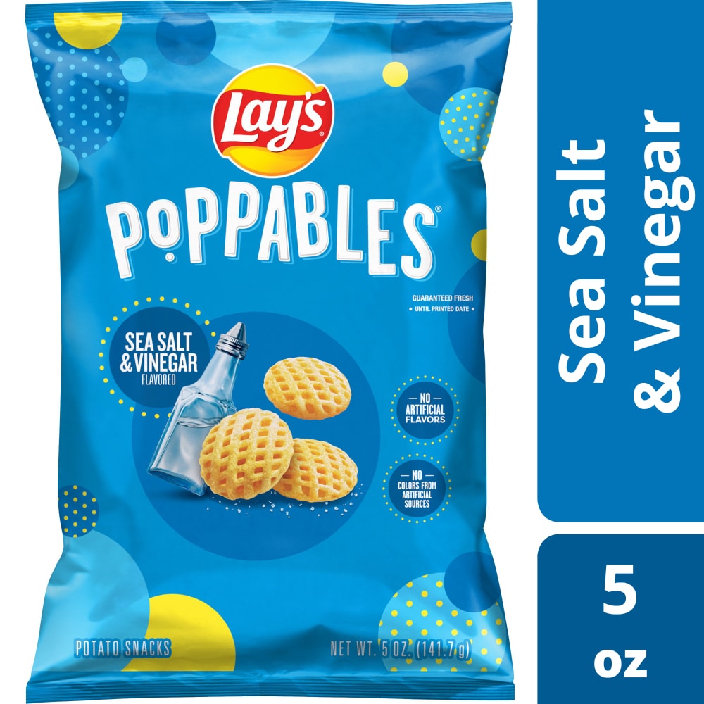 Lay's Poppables Potato Snacks, Sea Salt & Vinegar