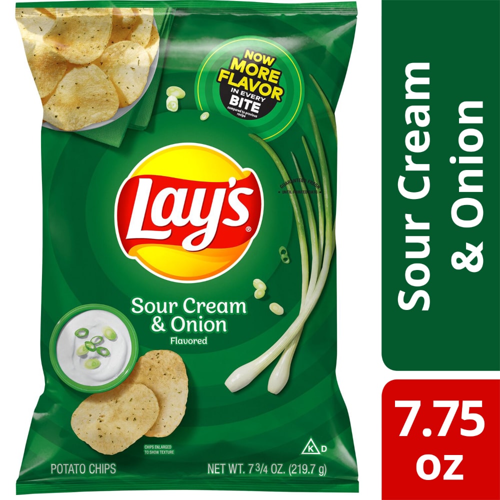 Lay's Sour Cream & Onion Flavored Potato Chips