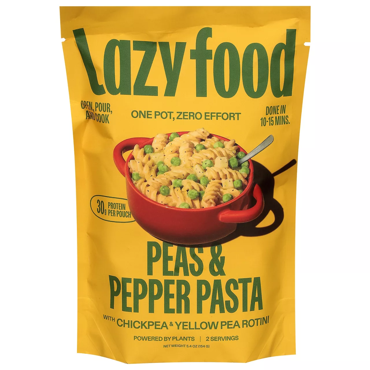 Lazy Food Peas & Pepper Pasta with Chickpea & Yellow Pea Rotini