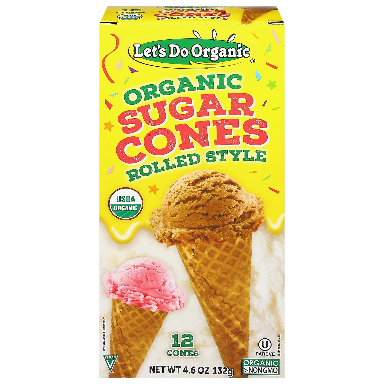 Let's Do Organic Organic Rolled Style Sugar Cones