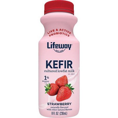 Lifeway Kefir Cultured Lowfat Milk Smoothie Strawberry
