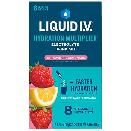Liquid I.V. Hydration Multiplier Electrolyte Powder Packet Drink Mix, Passion Fruit, 10 Ct