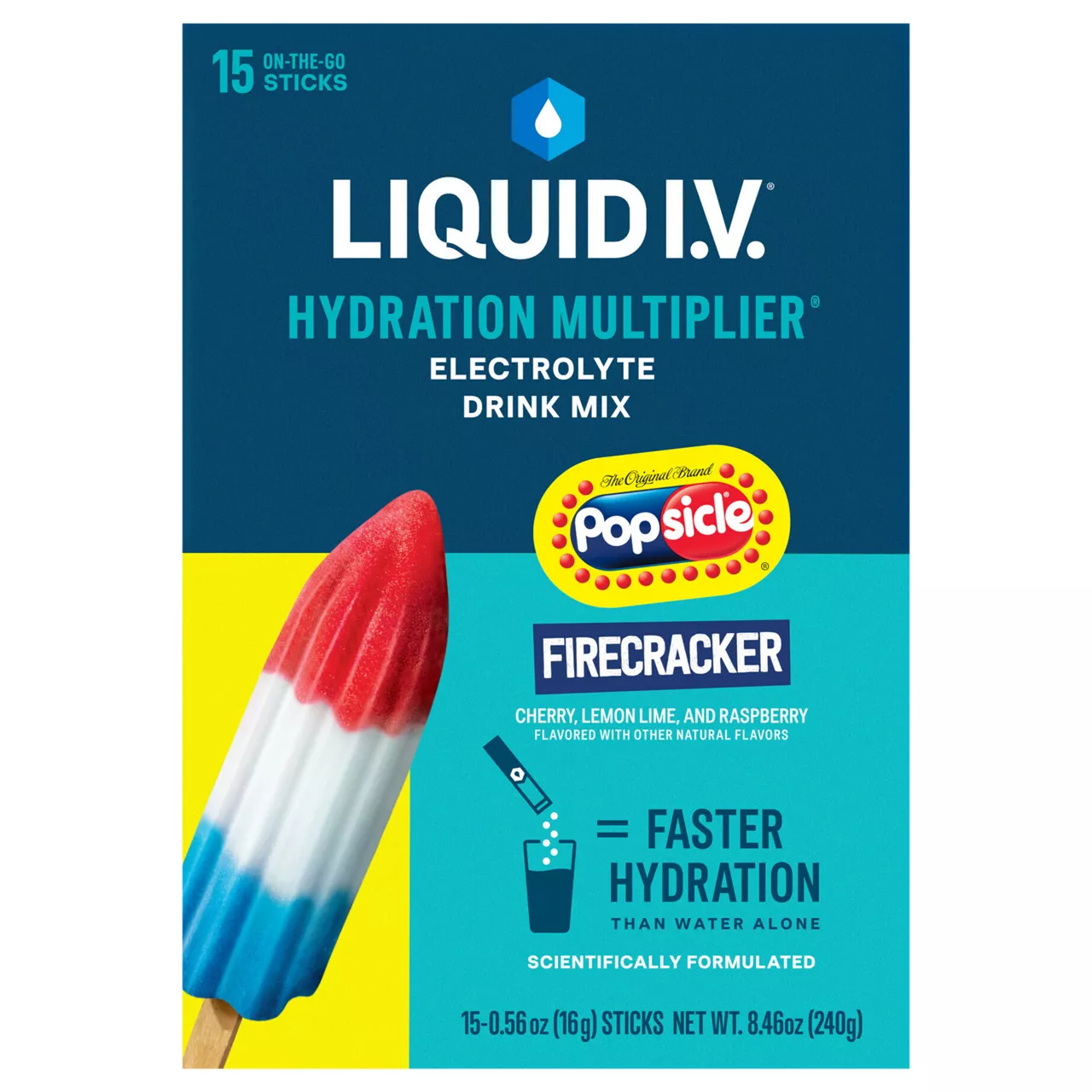 Liquid I.V. Hydration Multiplier Electrolyte Drink Mix, Firecracker
