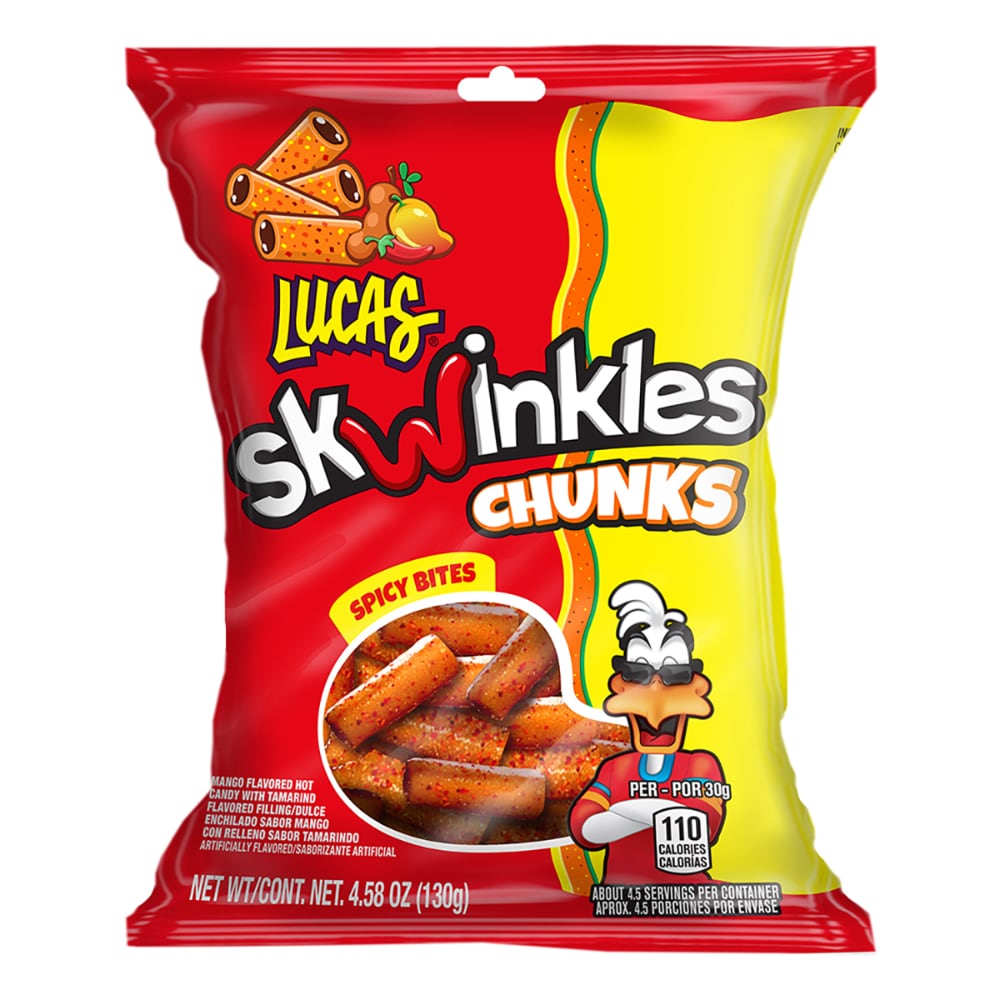 Lucas Skwinkles Chunks Spicy Bites Candy Bag