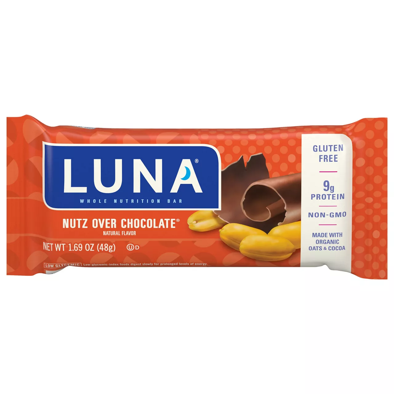 Luna Whole Nutrition Bar Nutz Over Chocolate