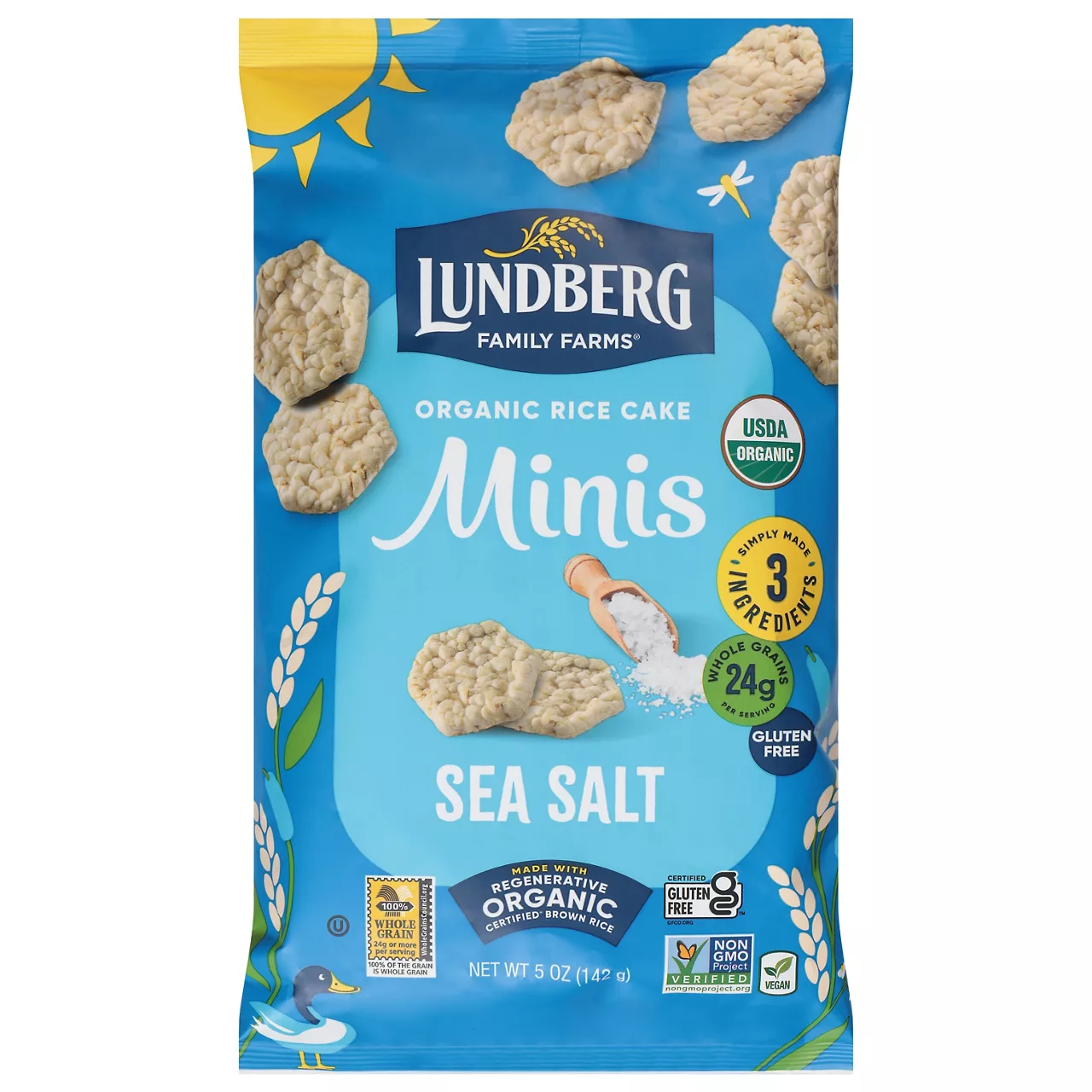 Lundberg Family Farms® Organic Gluten-Free Sea Salt Rice Cake Minis