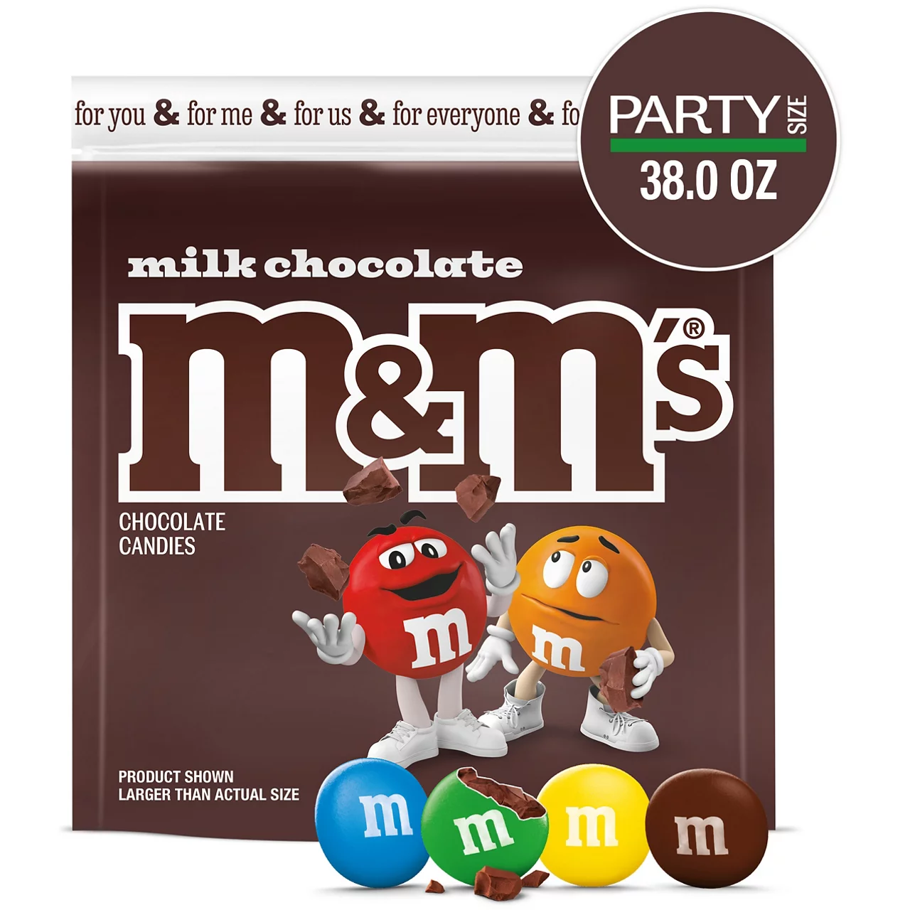 M&M's Chocolate Candies, Milk Chocolate, Party Size