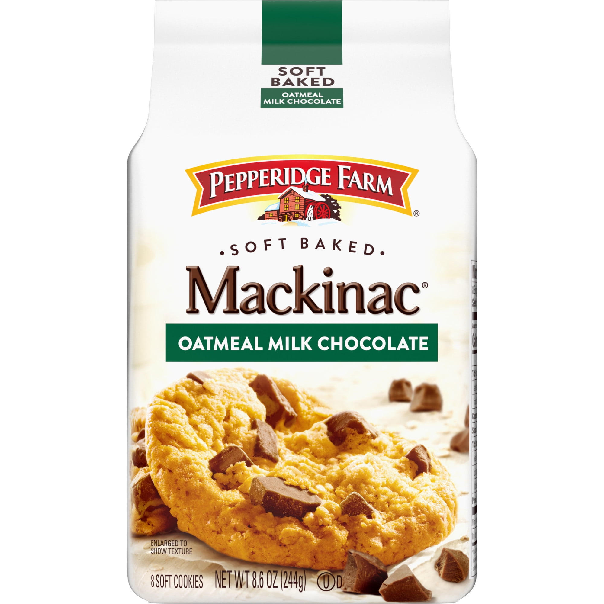 Pepperidge Farm Mackinac Soft Baked Oatmeal Milk Chocolate Cookies