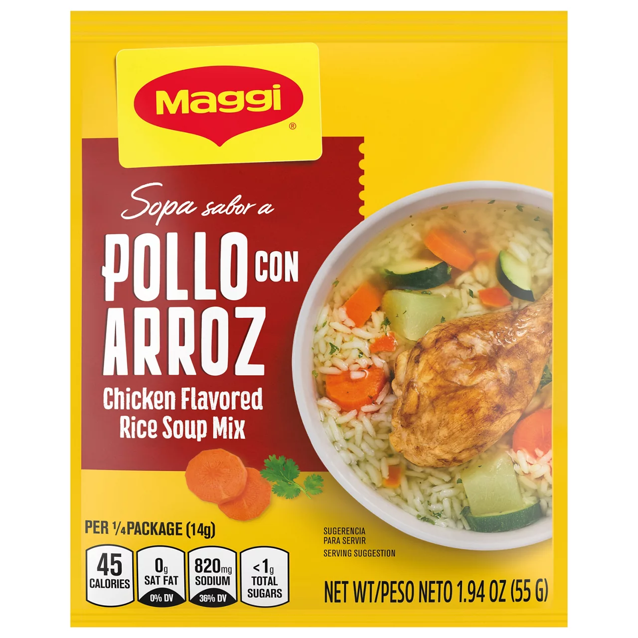Maggi® Pollo con Arrzo Chicken Flavored Rice Soup Mix
