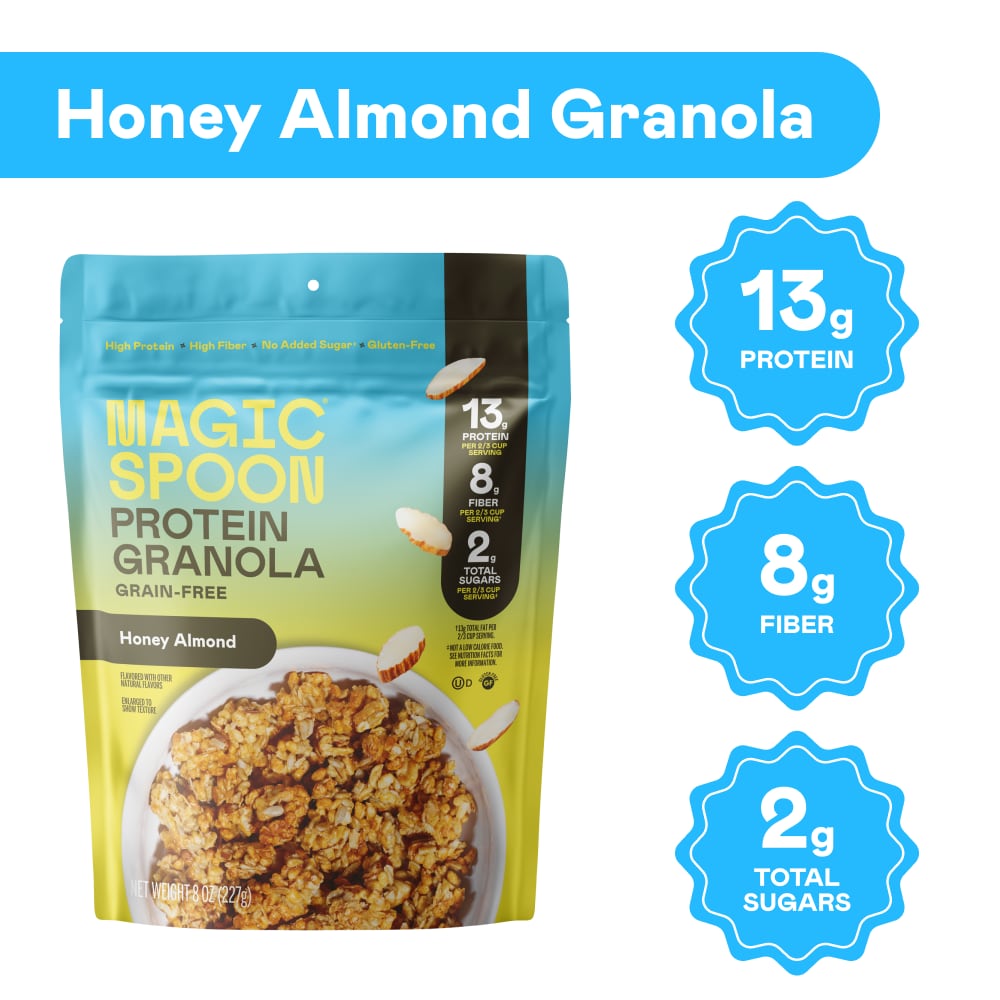 Magic Spoon Cereal Honey Almond Grain-Free Protein Granola