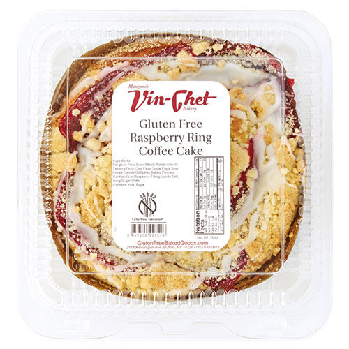 Mangano's Vin-Chet Bakery Gluten Free Raspberry Ring Coffee Cake