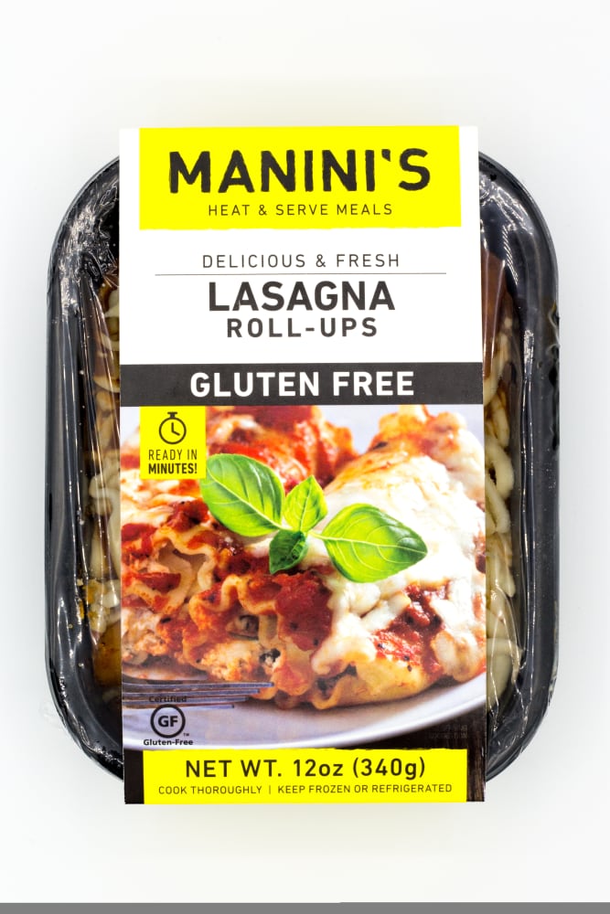 Manini's Heat & Serve Lasagna, Gluten Free, Roll-Ups