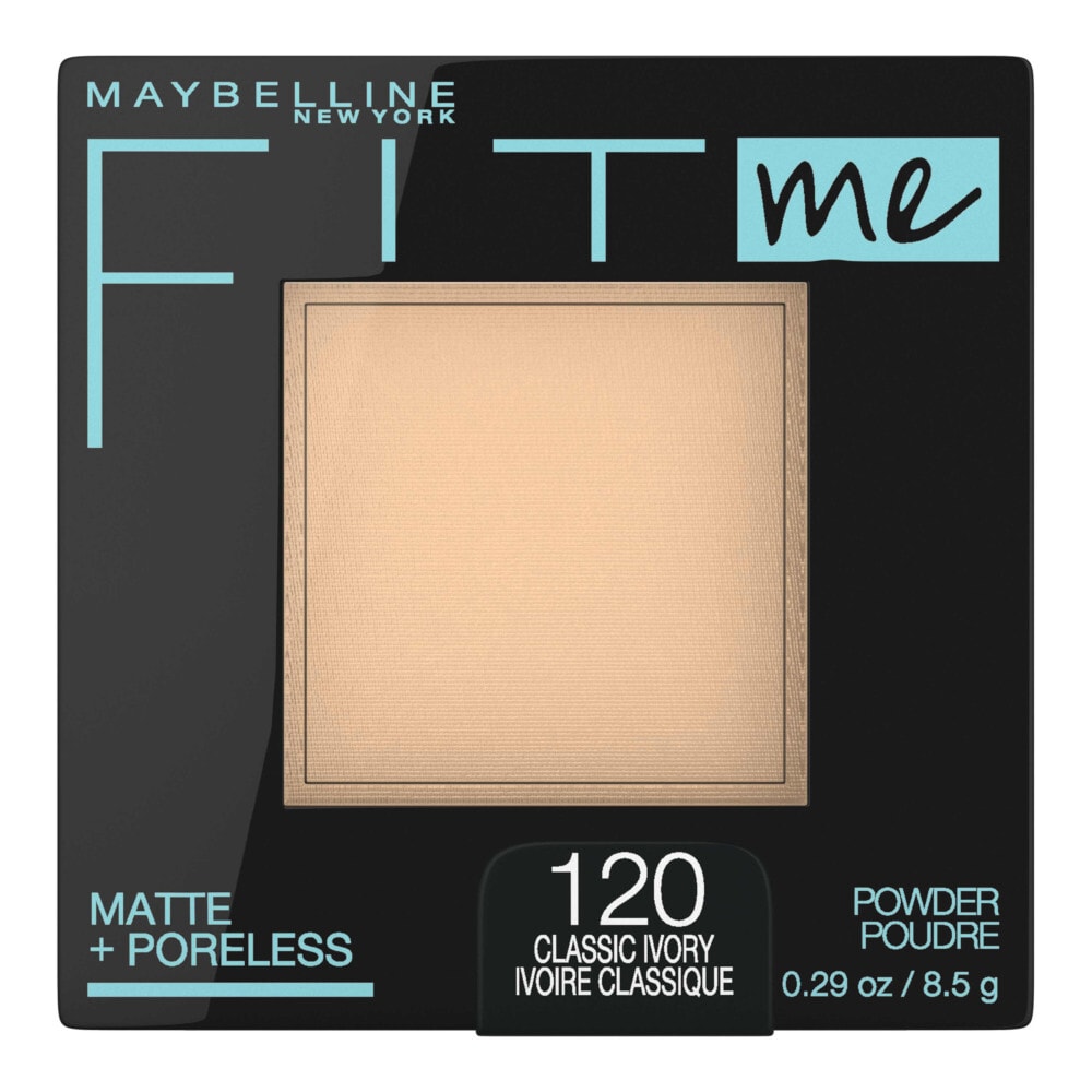 Maybelline Fit Me Matte + Poreless Pressed Face Powder Makeup & Setting Powder, Classic Ivory, 1 Count