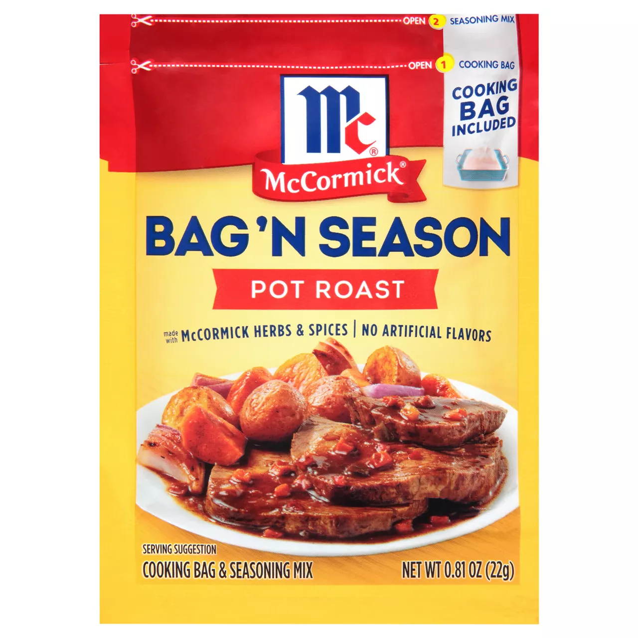 McCormick Bag 'n Season Pot Roast Cooking & Seasoning Mix