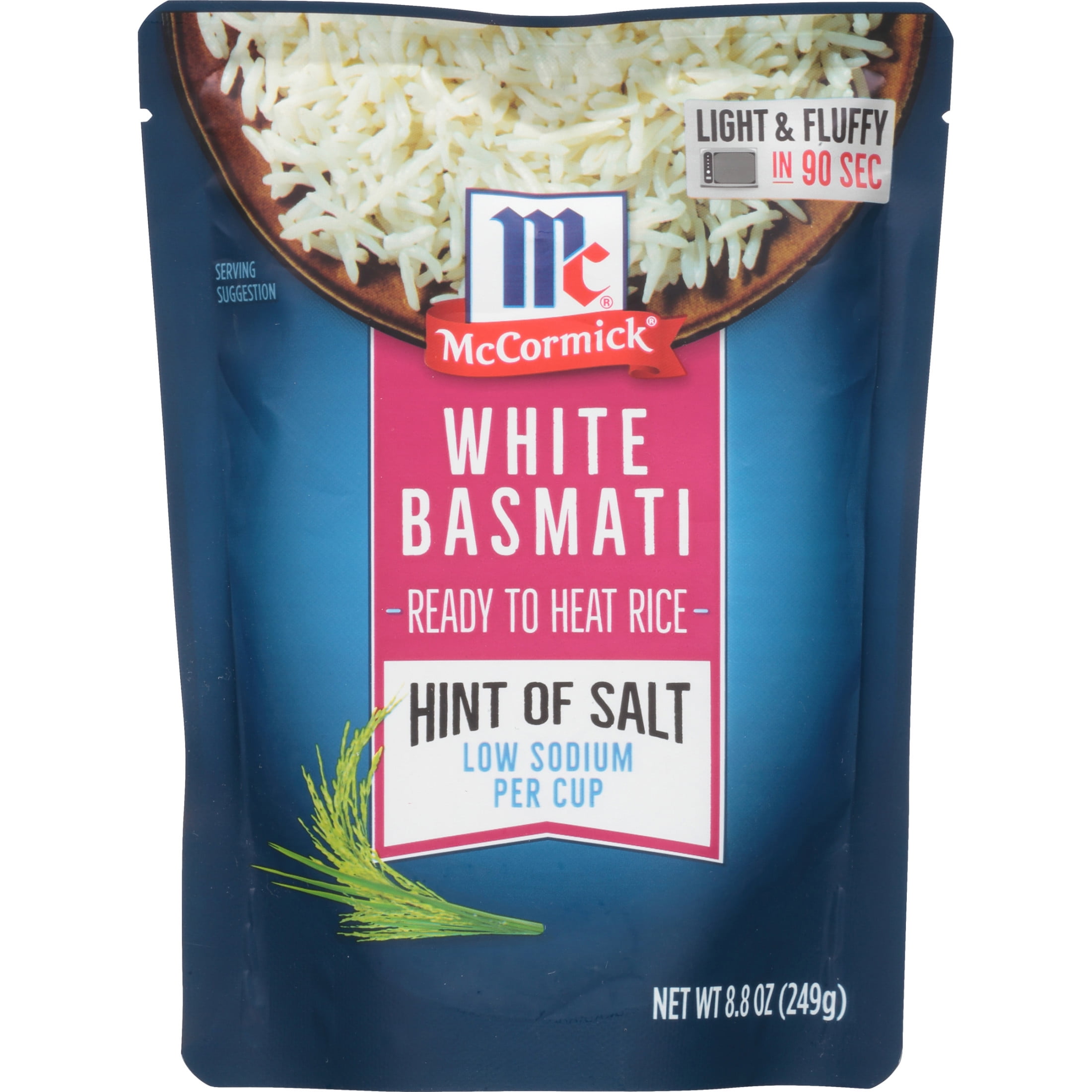 McCormick Hint of Salt White Basmati Ready to Heat Rice