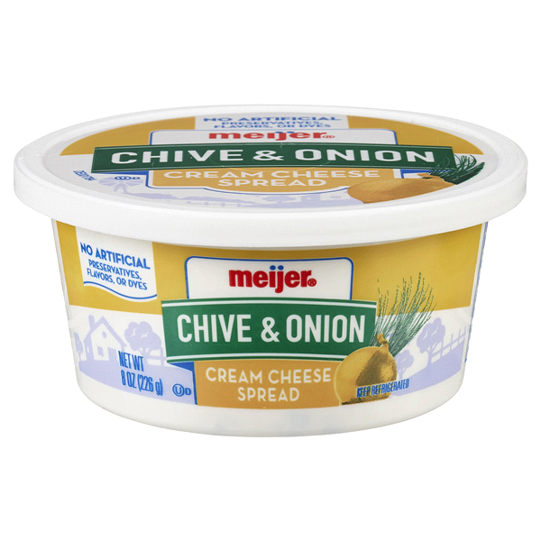 Meijer Meijer, Cream Cheese Spread, Chive + Onion
