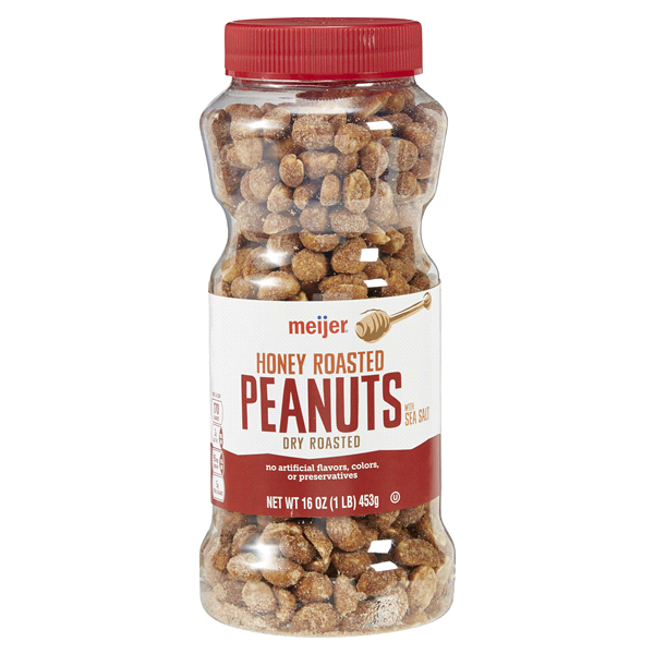 Meijer Meijer, Dry Roasted Peanuts, Honey Roasted