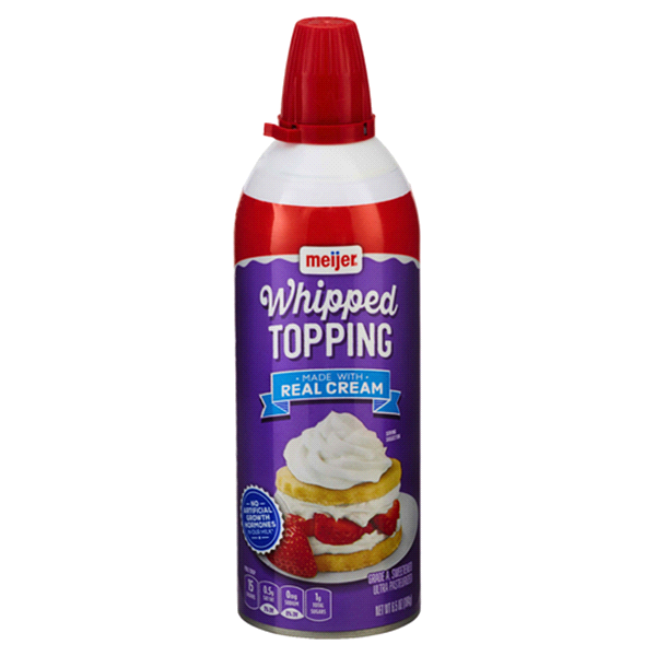 Meijer Meijer, Zip Whip, Whipped Topping