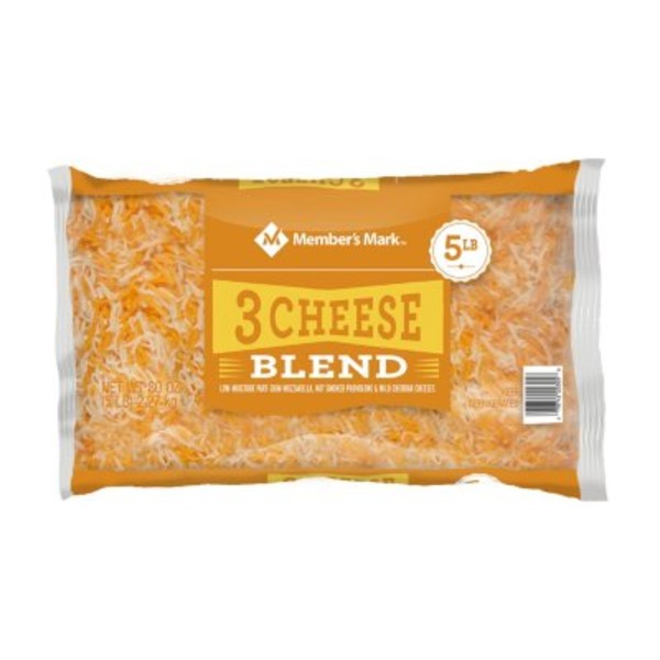 3 Cheese Blend Low-Moisture Part-Skim Mozzarella, Not Smoked Provolone & Mild Cheddar Cheeses, 3 Cheese Blend