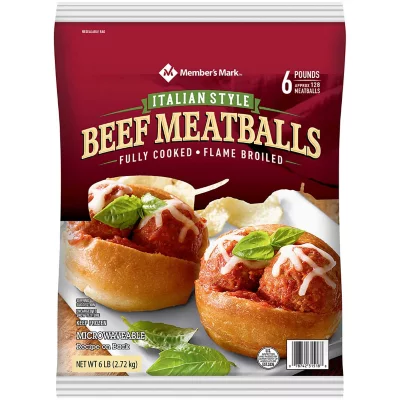 Member's Mark Italian Style Beef Meatballs, Frozen