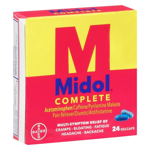 Midol Complete Multi-Symptom Relief, Gelcaps